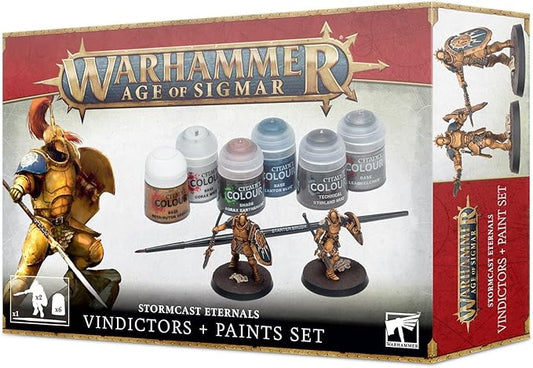 Warhammer: Age of Sigmar Stormcast Eternals Vindictors + Paint Set